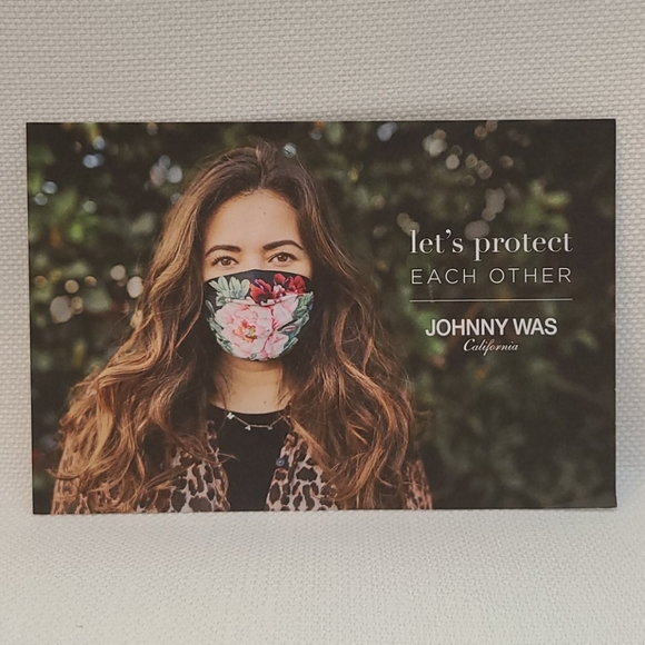 Johnny Was Cotton Adjustable Face Mask - Picture 3 of 4